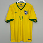 Shop 2014/15 BRAZIL NEYMAR JR #10 HOME SHIRT (XL) NIKE, classic football shirts, vintage football shirts & retro soccer jerseys at Cult Kits