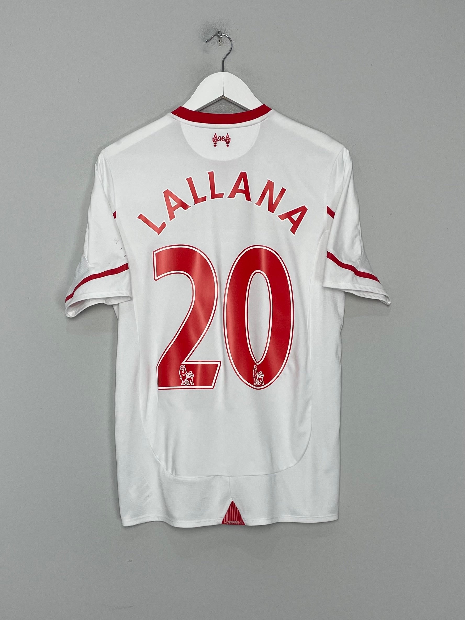 Shop 2015/16 LIVERPOOL LALLANA #20 AWAY SHIRT (M) NEW BALANCE, classic football shirts, vintage football shirts & retro soccer jerseys at Cult Kits