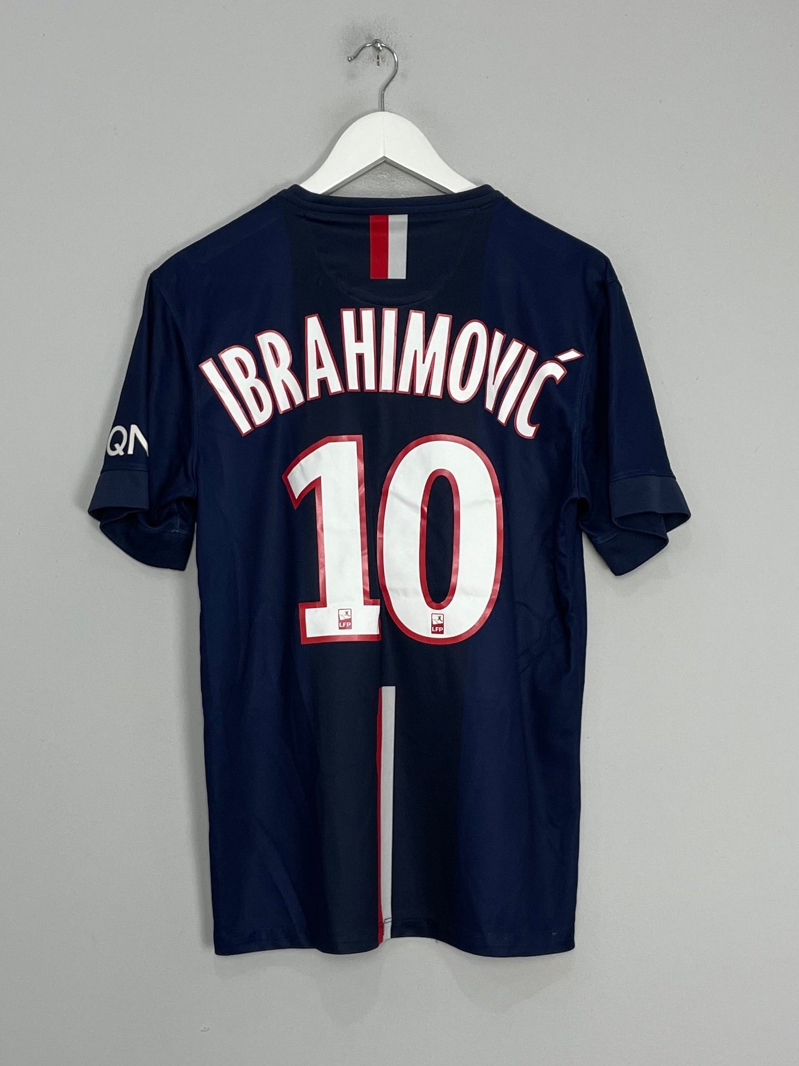 Shop 2014/15 PSG IBRAHIMOVIC #10 HOME SHIRT (M) NIKE, classic football shirts, vintage football shirts & retro soccer jerseys at Cult Kits