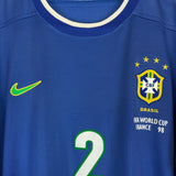 1998/00 BRAZIL CAFU #2 AWAY SHIRT (L) NIKE