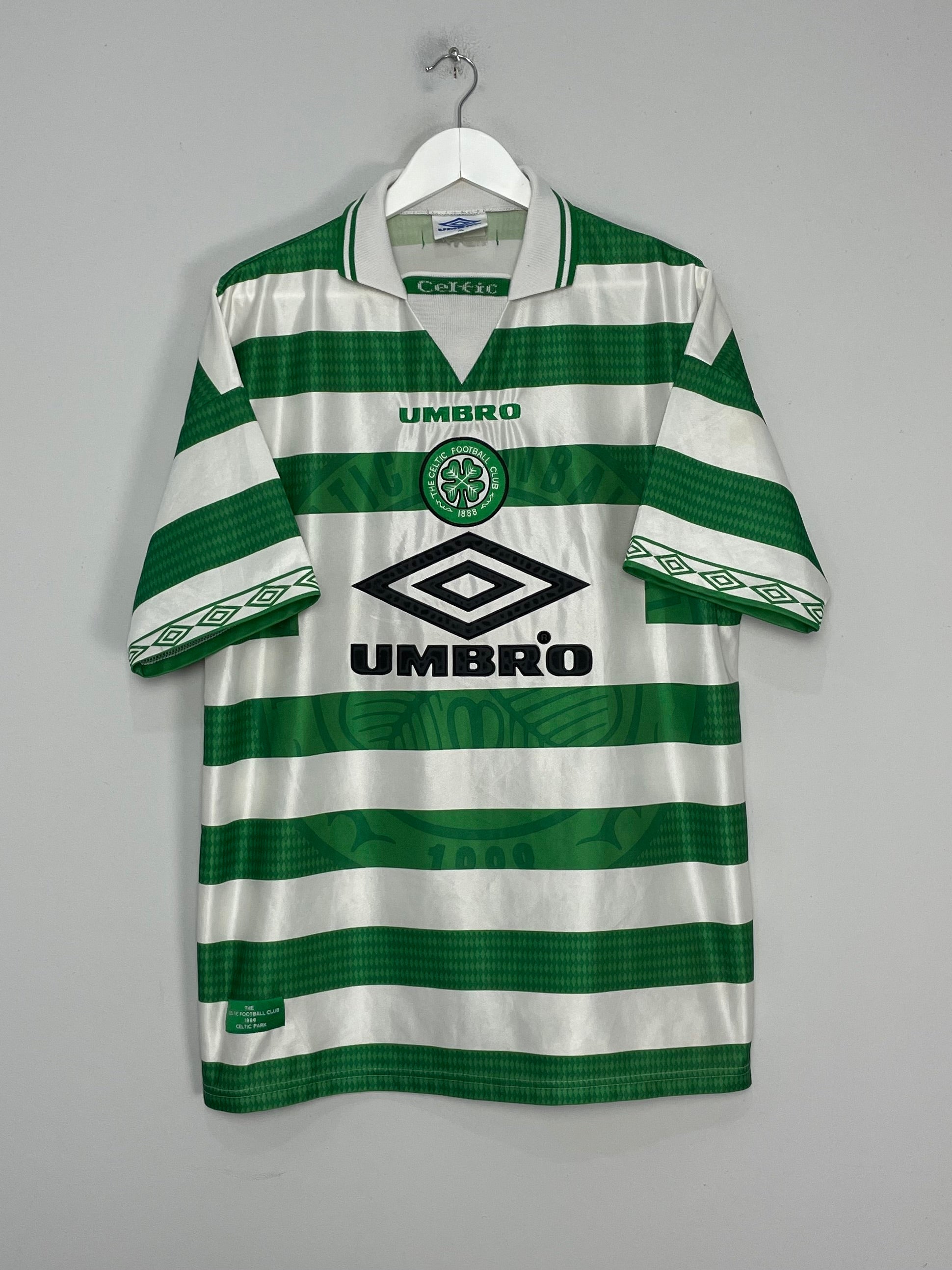 Shop 1997/99 CELTIC HOME SHIRT (XL) UMBRO, classic football shirts, vintage football shirts & retro soccer jerseys at Cult Kits
