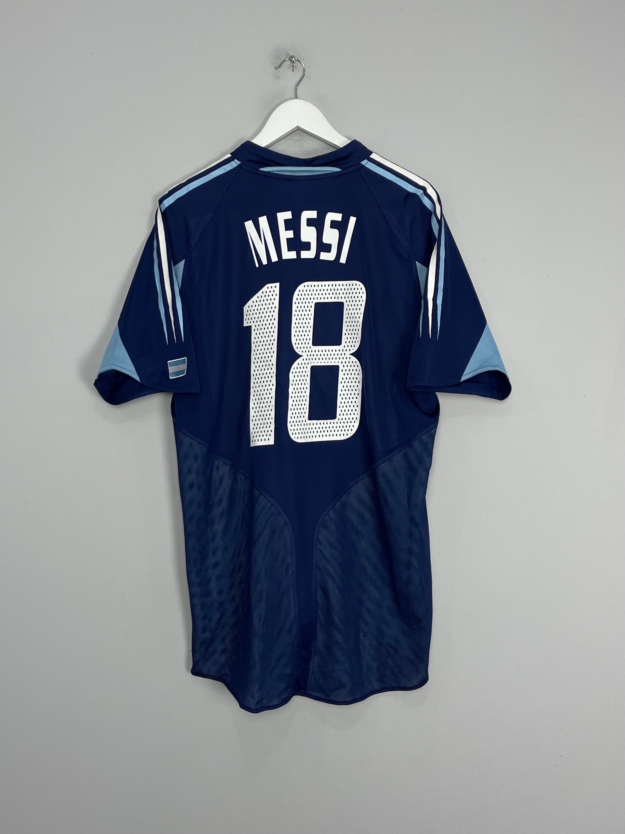 Shop 2004/05 ARGENTINA MESSI #18 AWAY SHIRT (L) ADIDAS, classic football shirts, vintage football shirts & retro soccer jerseys at Cult Kits