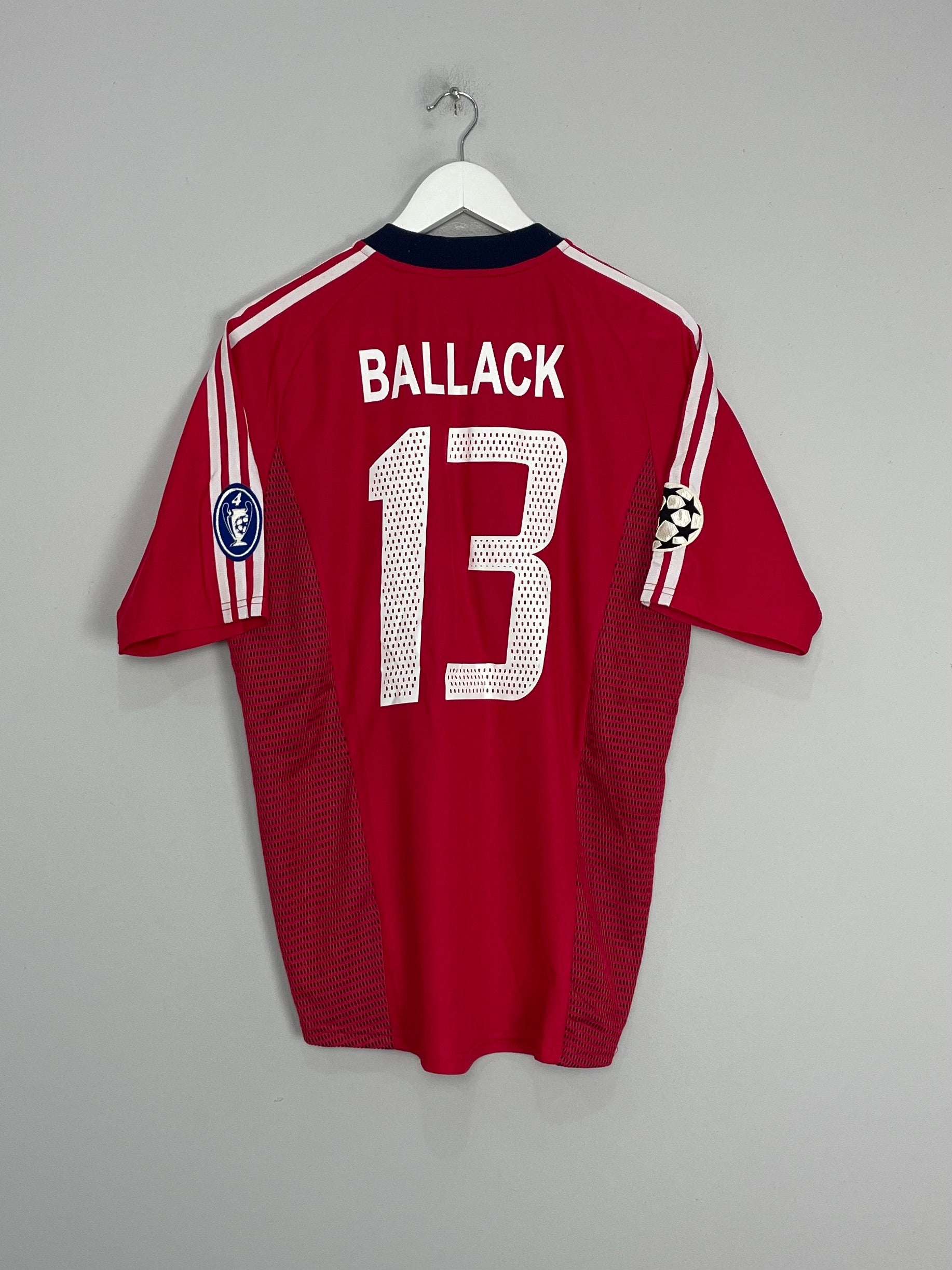 2002/03 BAYERN MUNICH BALLACK #13 C/L HOME SHIRT (M) ADIDAS