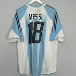 Shop 2004/06 ARGENTINA MESSI #18 HOME SHIRT (XL) ADIDAS, classic football shirts, vintage football shirts & retro soccer jerseys at Cult Kits