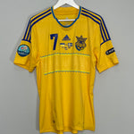 Shop 2011/13 UKRAINE SHEVCHENKO #7 HOME SHIRT (L) ADIDAS, classic football shirts, vintage football shirts & retro soccer jerseys at Cult Kits