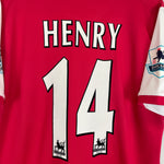 Shop 2006/07 ARSENAL HENRY #14 HOME SHIRT (L) NIKE, classic football shirts, vintage football shirts & retro soccer jerseys at Cult Kits