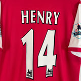 Shop 2006/07 ARSENAL HENRY #14 HOME SHIRT (L) NIKE, classic football shirts, vintage football shirts & retro soccer jerseys at Cult Kits