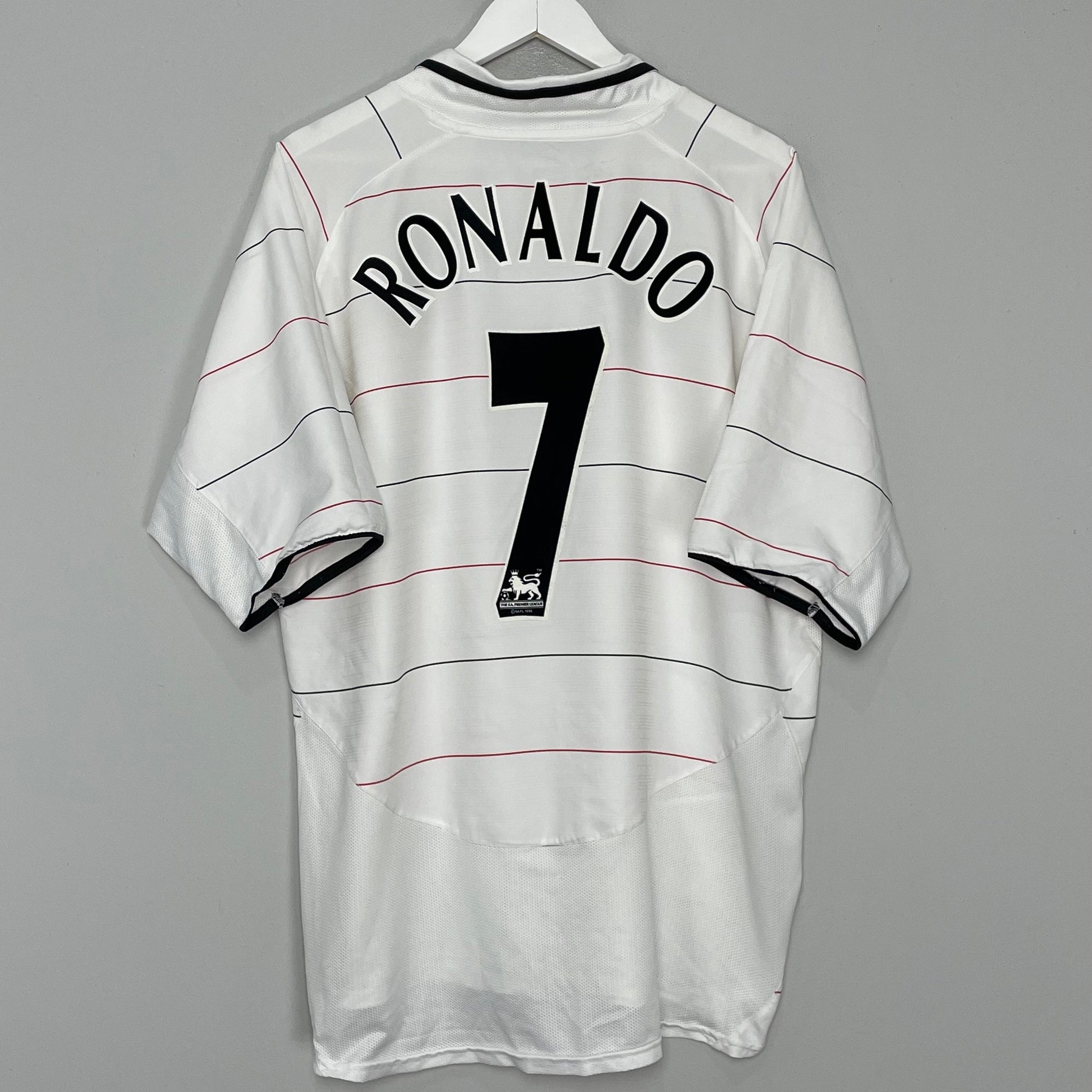Shop 2003/05 MANCHESTER UNITED RONALDO #7 THIRD SHIRT (XL) NIKE, classic football shirts, vintage football shirts & retro soccer jerseys at Cult Kits