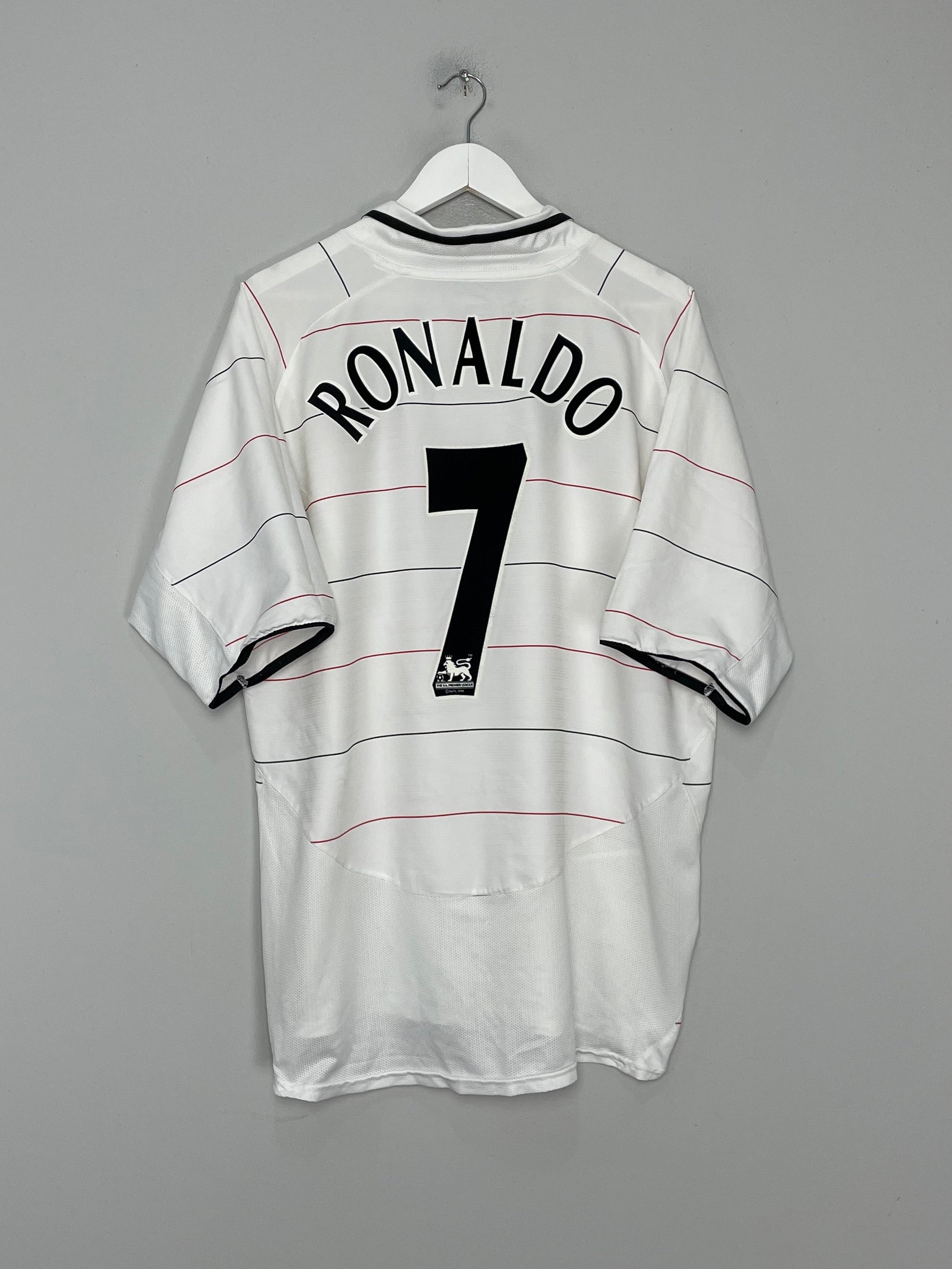 Shop 2003/05 MANCHESTER UNITED RONALDO #7 THIRD SHIRT (XL) NIKE, classic football shirts, vintage football shirts & retro soccer jerseys at Cult Kits