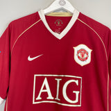 2006/07 MANCHESTER UNITED RONALDO #7 HOME SHIRT (M) NIKE