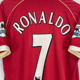 2006/07 MANCHESTER UNITED RONALDO #7 HOME SHIRT (M) NIKE