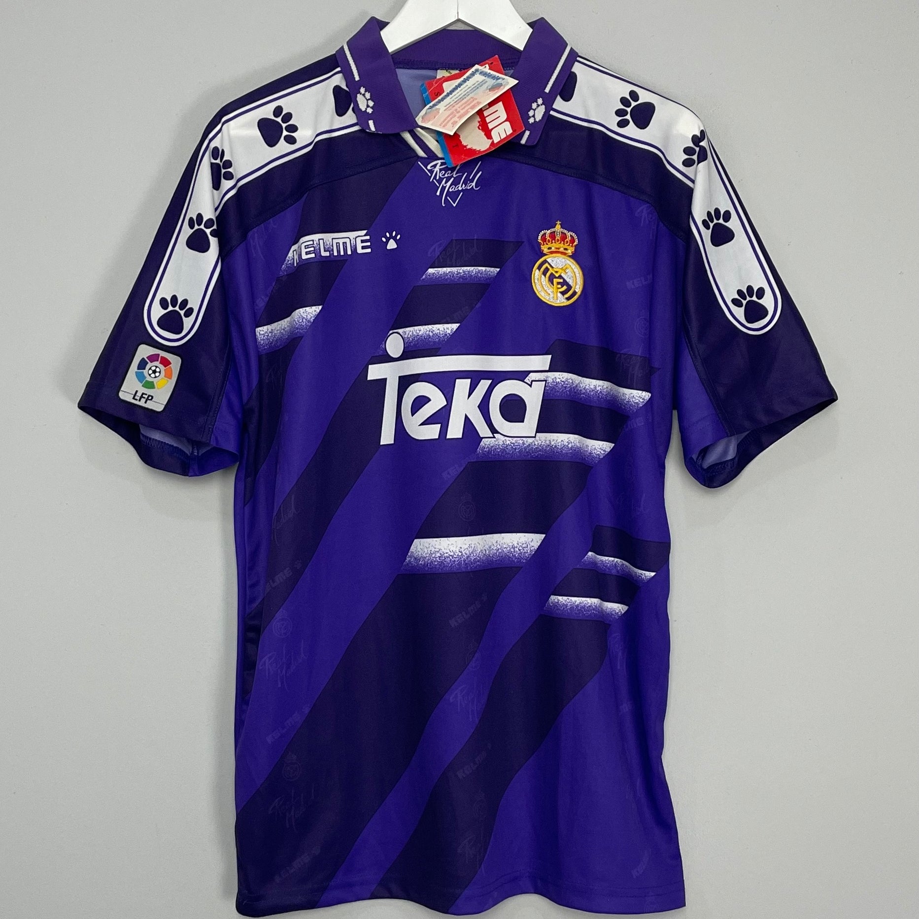 Shop 1994/96 REAL MADRID *BNWT* AWAY SHIRT (M) KELME, classic football shirts, vintage football shirts & retro soccer jerseys at Cult Kits