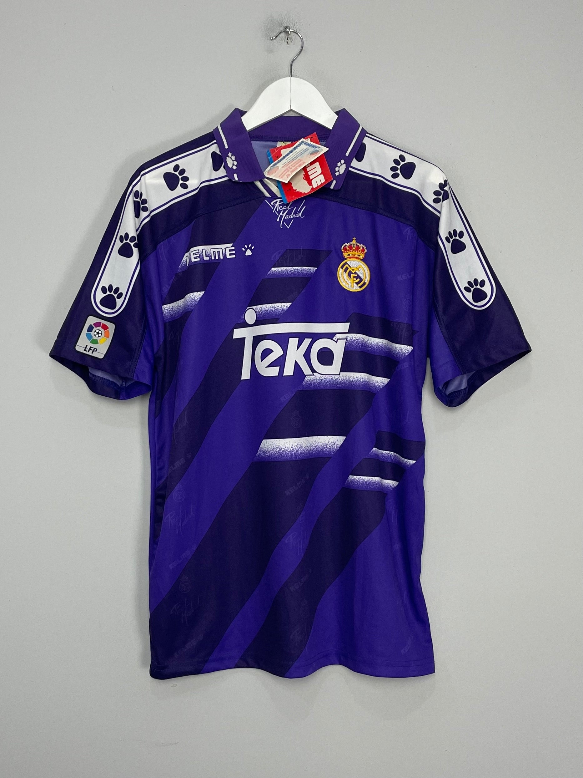 Shop 1994/96 REAL MADRID *BNWT* AWAY SHIRT (M) KELME, classic football shirts, vintage football shirts & retro soccer jerseys at Cult Kits