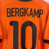 2000/02 NETHERLANDS BERGKAMP #10 HOME SHIRT (L) NIKE