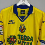 2002/03 VILLARREAL DE NIGRIS #7 HOME SHIRT (M) KELME