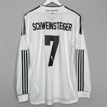 2012/13 GERMANY SCHWEINSTEIGER #7 *PLAYER ISSUE* L/S HOME SHIRT (XL) ADIDAS