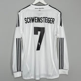 2012/13 GERMANY SCHWEINSTEIGER #7 *PLAYER ISSUE* L/S HOME SHIRT (XL) ADIDAS