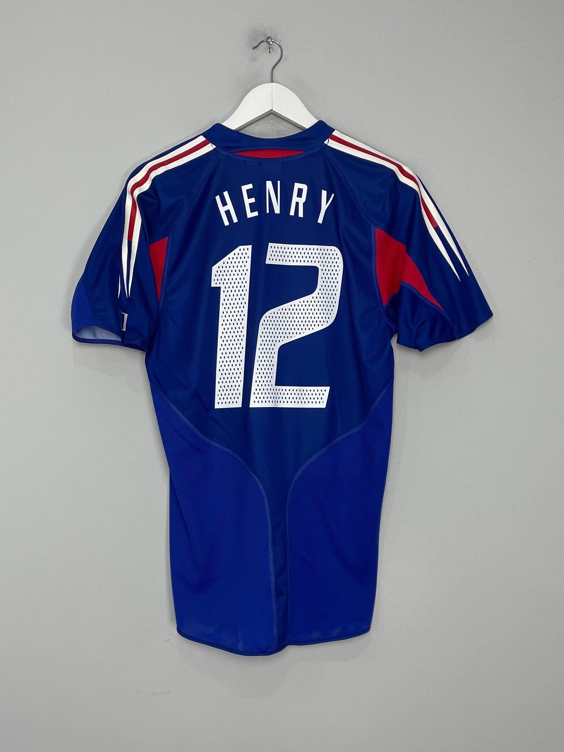 Shop 2004/06 FRANCE HENRY #12 HOME SHIRT (S) ADIDAS, classic football shirts, vintage football shirts & retro soccer jerseys at Cult Kits