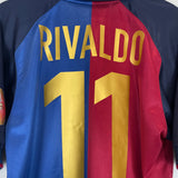 1999/00 BARCELONA RIVALDO #11 *CENTENARY* HOME SHIRT (M) NIKE