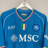 2023/24 NAPOLI KVARATSKHELIA #77 HOME SHIRT (XXL) EA7