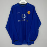 Shop 2002/03 MANCHESTER UNITED BECKHAM #7 L/S THIRD SHIRT (L) NIKE, classic football shirts, vintage football shirts & retro soccer jerseys at Cult Kits