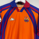 1997/98 BARCELONA RIVALDO #11 C/L EUROPEAN HOME SHIRT (S) KAPPA