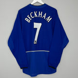 Shop 2002/03 MANCHESTER UNITED BECKHAM #7 L/S THIRD SHIRT (L) NIKE, classic football shirts, vintage football shirts & retro soccer jerseys at Cult Kits