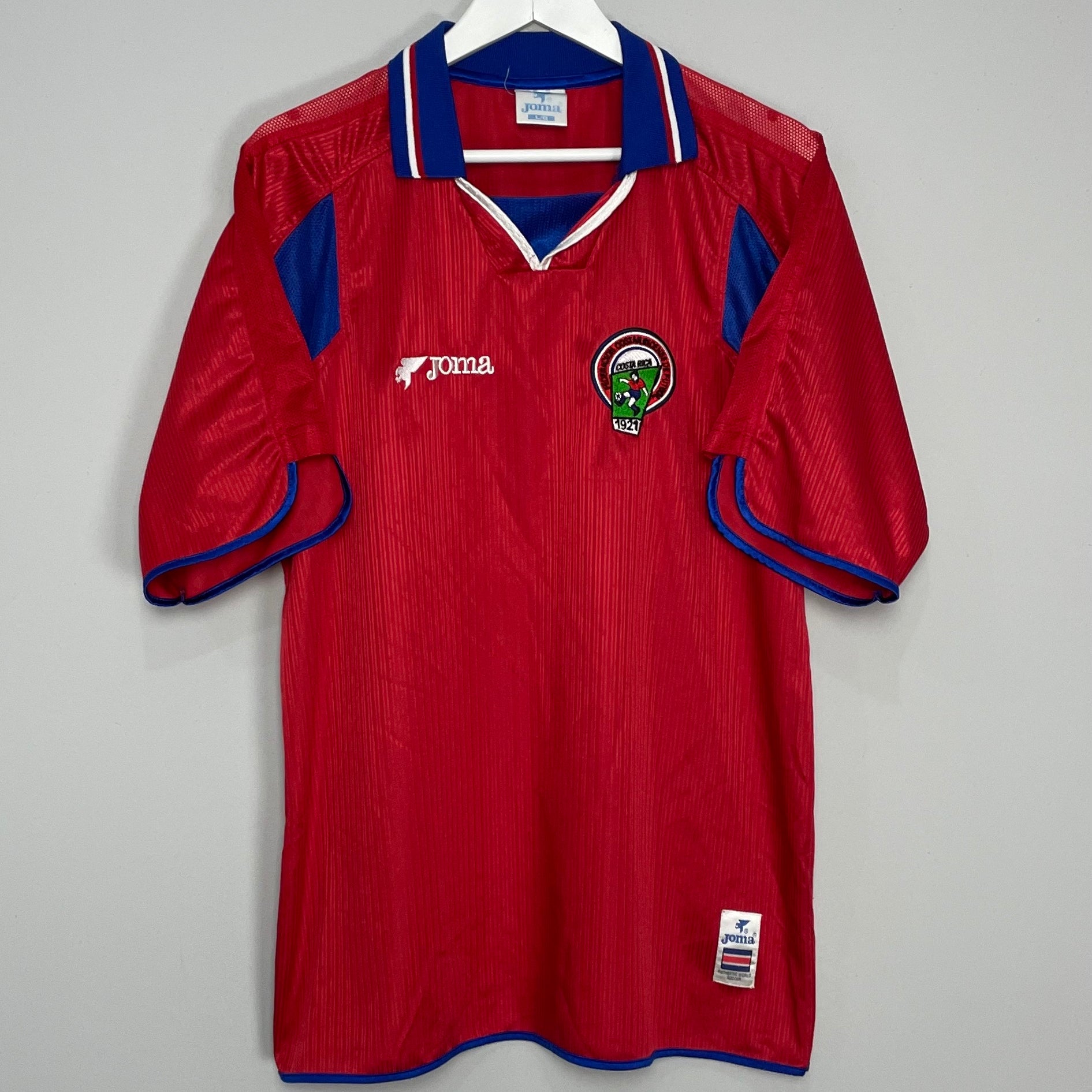 Shop 2000 COSTA RICA HOME SHIRT (L) JOMA, classic football shirts, vintage football shirts & retro soccer jerseys at Cult Kits