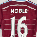 2014/15 WEST HAM NOBLE #16 HOME SHIRT (M) ADIDAS