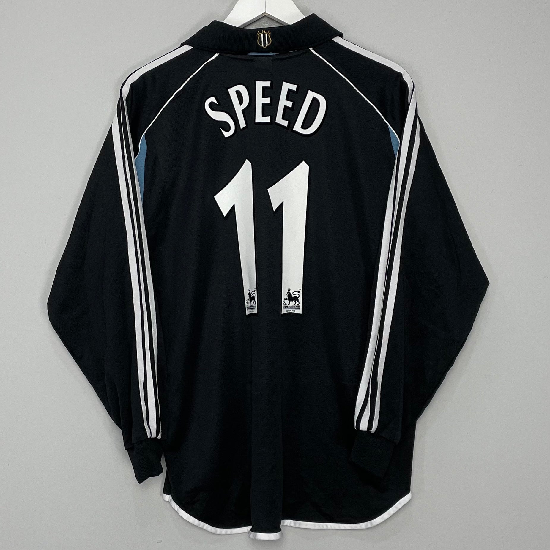 Shop 2000/01 NEWCASTLE UNITED SPEED #11 L/S AWAY SHIRT (XL) ADIDAS, classic football shirts, vintage football shirts & retro soccer jerseys at Cult Kits