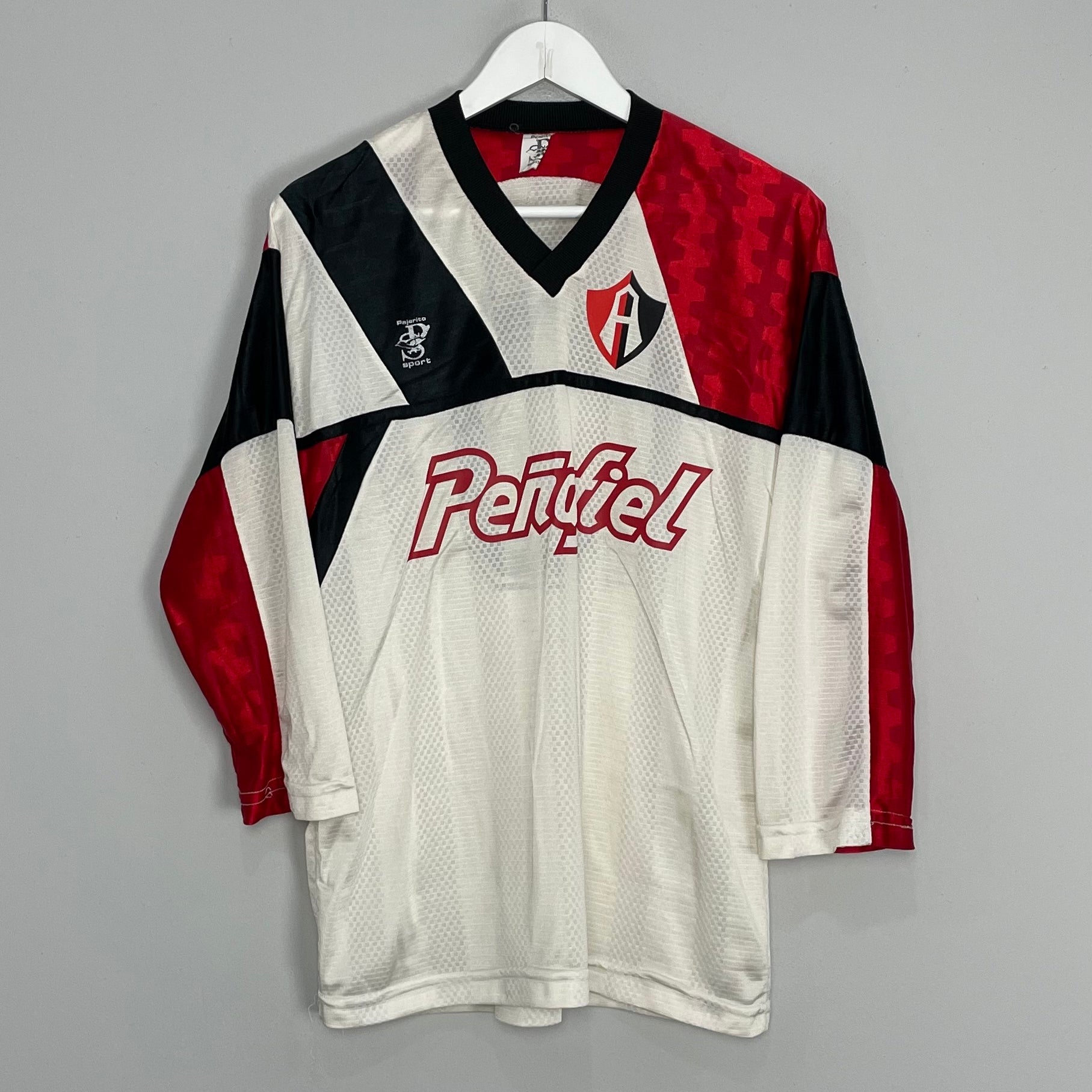 Shop 1992/93 ATLAS #13 AWAY SHIRT (M) PAJARITO SPORT, classic football shirts, vintage football shirts & retro soccer jerseys at Cult Kits