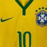 2014/15 BRAZIL NEYMAR JR #10 *AUTHENTIC* HOME SHIRT (L) NIKE