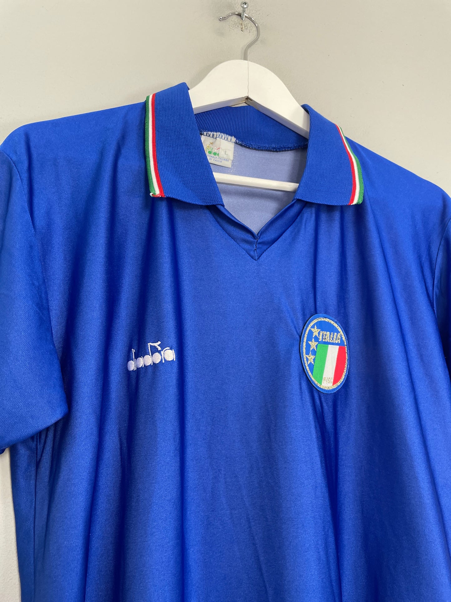1990/91 ITALY #17 HOME SHIRT (L) DIADORA