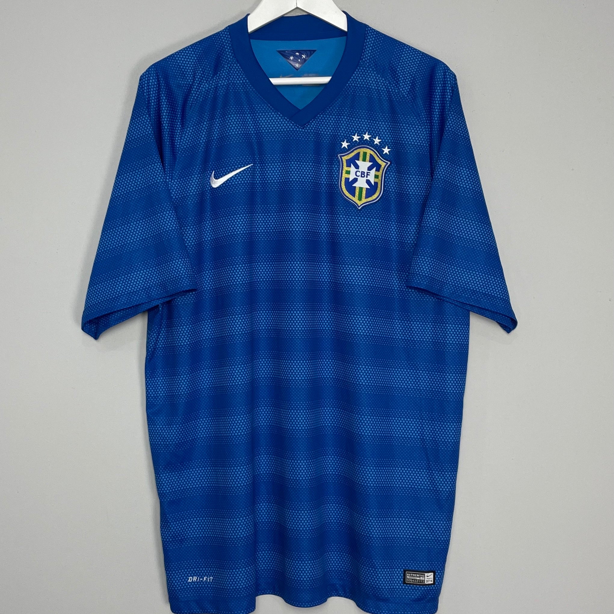 Shop 2014/15 BRAZIL AWAY SHIRT (XXL) NIKE, classic football shirts, vintage football shirts & retro soccer jerseys at Cult Kits