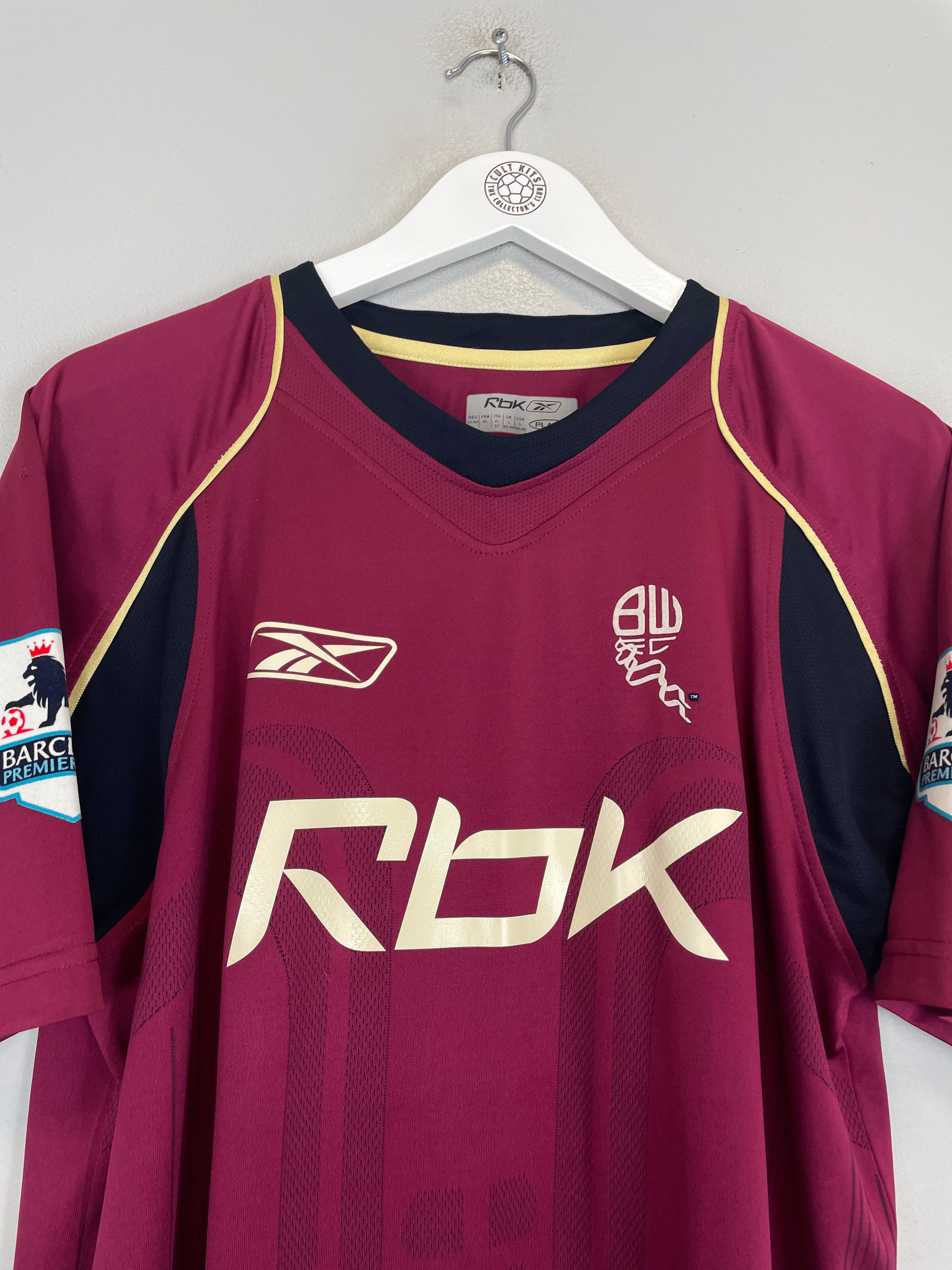 Shop 2007/08 BOLTON ANELKA #39 AWAY SHIRT (L) REEBOK, classic football shirts, vintage football shirts & retro soccer jerseys at Cult Kits