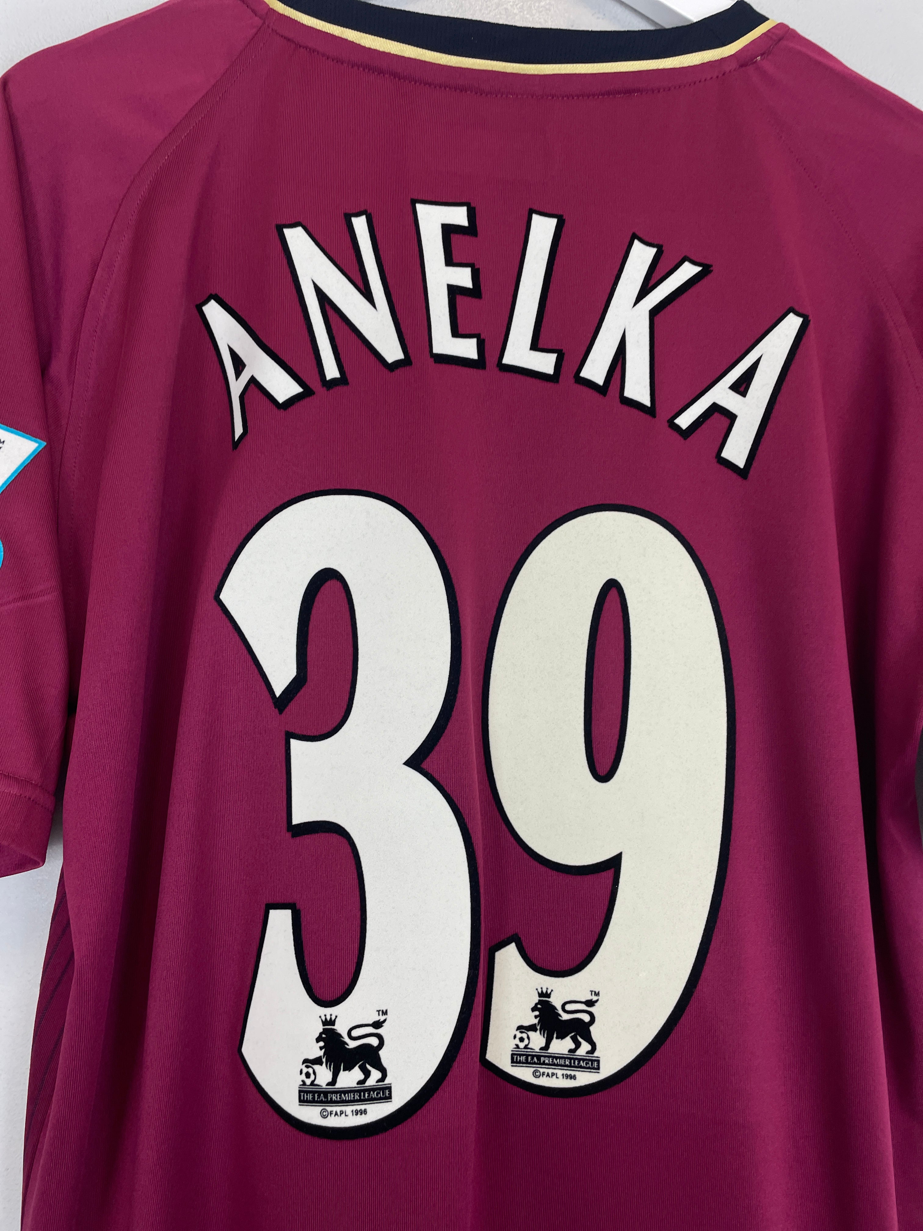 Shop 2007/08 BOLTON ANELKA #39 AWAY SHIRT (L) REEBOK, classic football shirts, vintage football shirts & retro soccer jerseys at Cult Kits