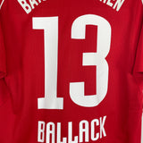 2005/06 BAYERN MUNICH BALLACK #13 HOME SHIRT (M) ADIDAS