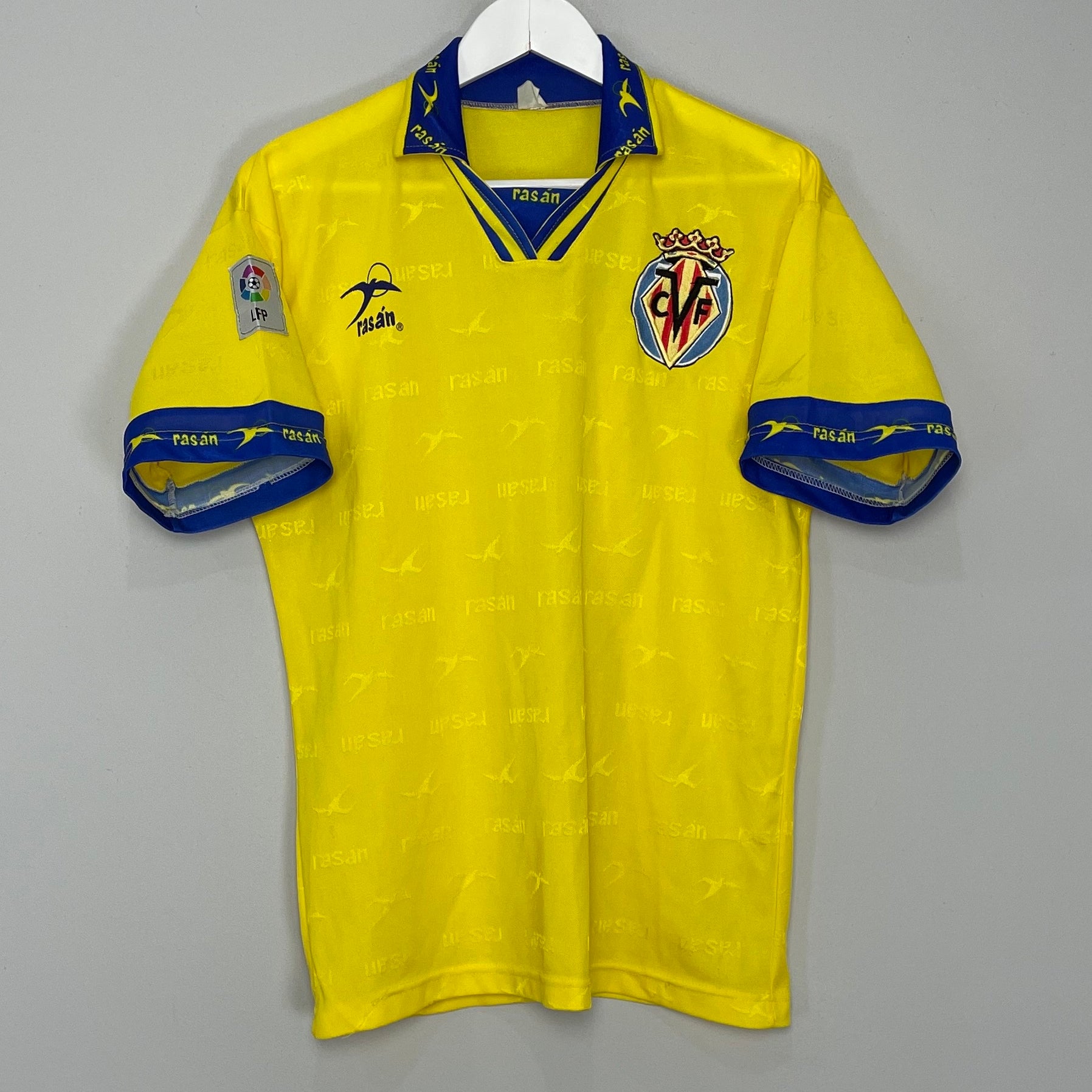 Shop 1996/97 VILLAREAL HOME SHIRT (M) RASAN, classic football shirts, vintage football shirts & retro soccer jerseys at Cult Kits