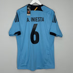 Shop 2012/13 SPAIN A.INIESTA #6 *BNWT* AWAY SHIRT (L) ADIDAS, classic football shirts, vintage football shirts & retro soccer jerseys at Cult Kits