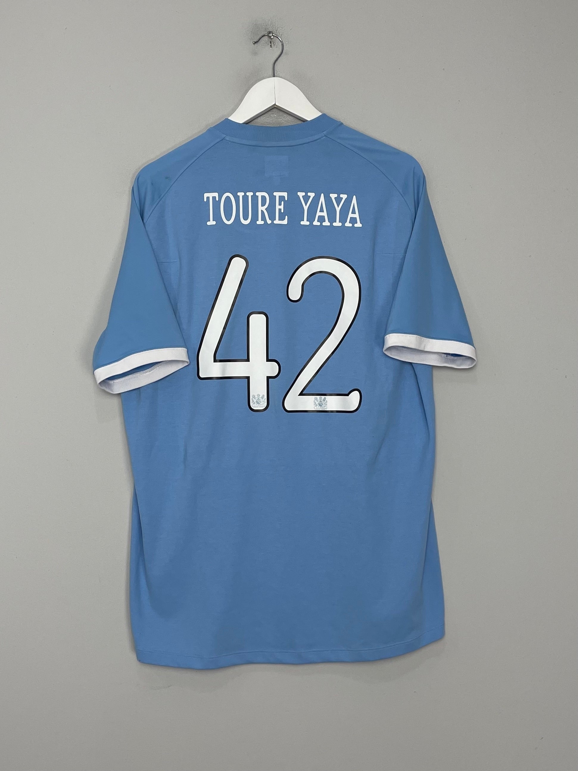 Shop 2010/11 MANCHESTER CITY TOURE YAYA #42 *FA CUP FINAL* HOME SHIRT (XXL) UMBRO, classic football shirts, vintage football shirts & retro soccer jerseys at Cult Kits