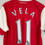 Shop 2010/11 ARSENAL VELA #11 HOME SHIRT (L) NIKE, classic football shirts, vintage football shirts & retro soccer jerseys at Cult Kits