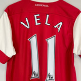 Shop 2010/11 ARSENAL VELA #11 HOME SHIRT (L) NIKE, classic football shirts, vintage football shirts & retro soccer jerseys at Cult Kits