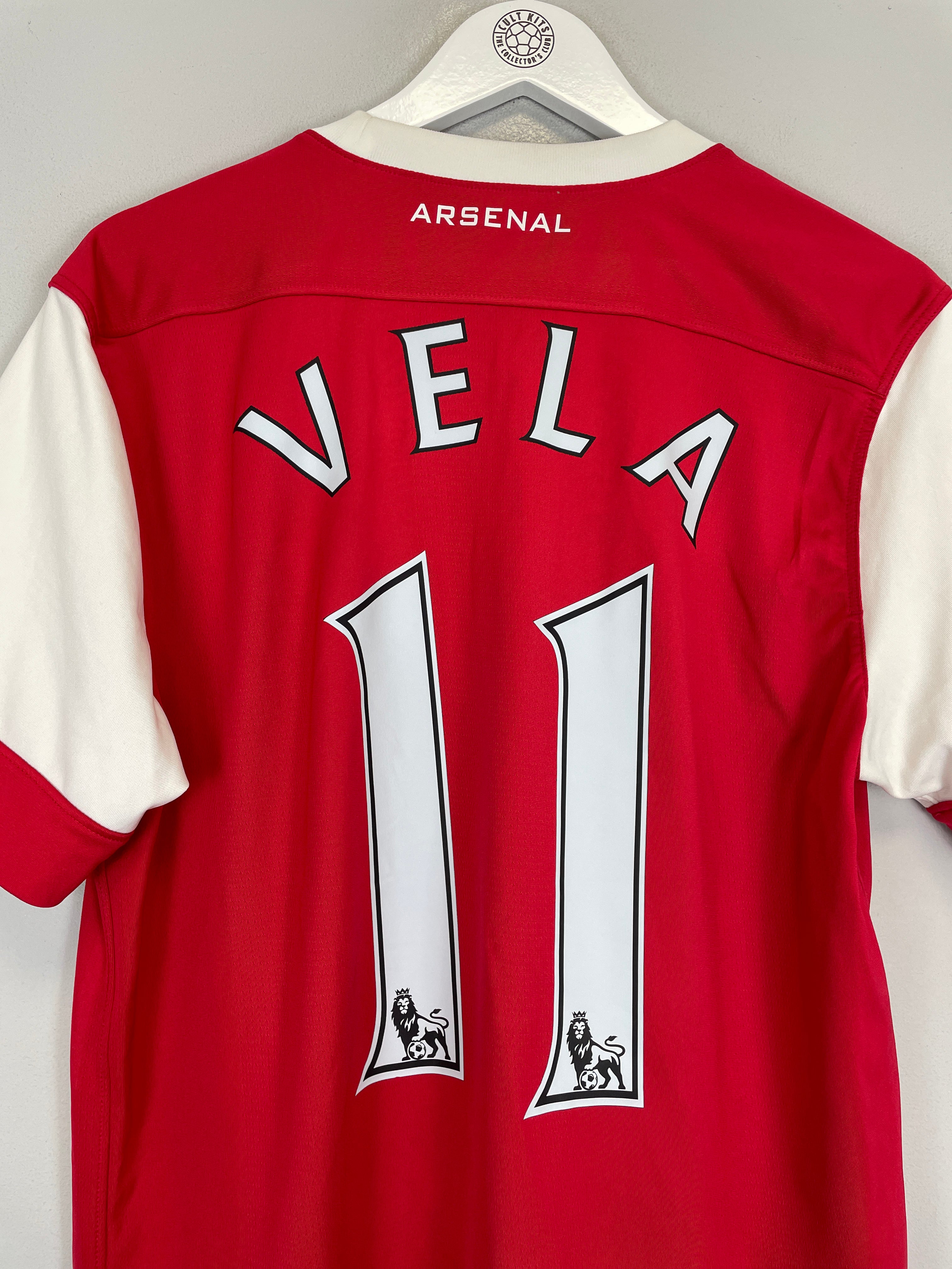 Shop 2010/11 ARSENAL VELA #11 HOME SHIRT (L) NIKE, classic football shirts, vintage football shirts & retro soccer jerseys at Cult Kits