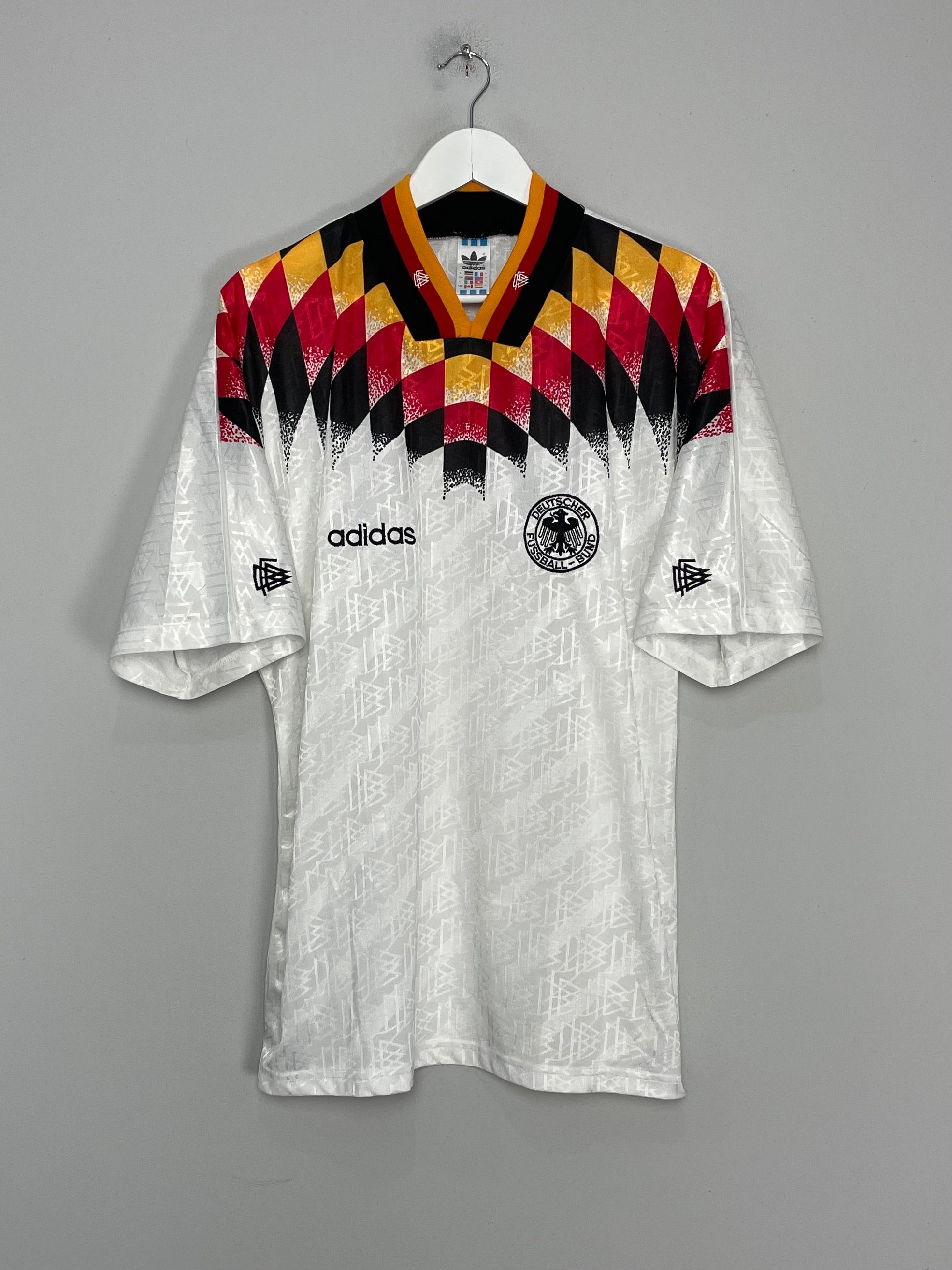 Shop 1994/96 GERMANY HOME SHIRT (L) ADIDAS, classic football shirts, vintage football shirts & retro soccer jerseys at Cult Kits