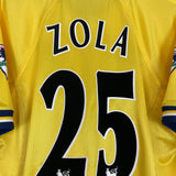 Shop 1998/00 CHELSEA ZOLA #25 THIRD SHIRT (L) UMBRO, classic football shirts, vintage football shirts & retro soccer jerseys at Cult Kits