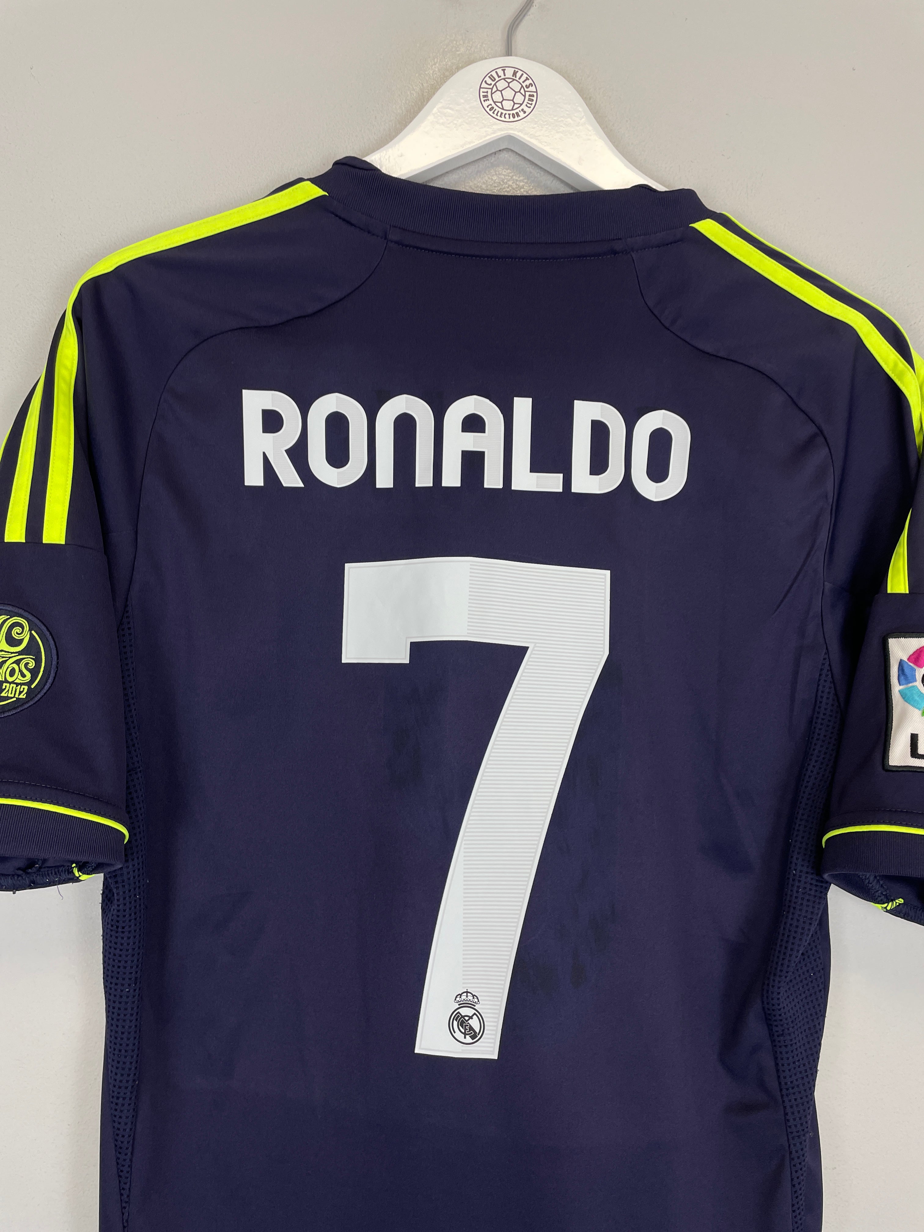 Shop 2012/13 REAL MADRID RONALDO #7 AWAY SHIRT (M) ADIDAS, classic football shirts, vintage football shirts & retro soccer jerseys at Cult Kits