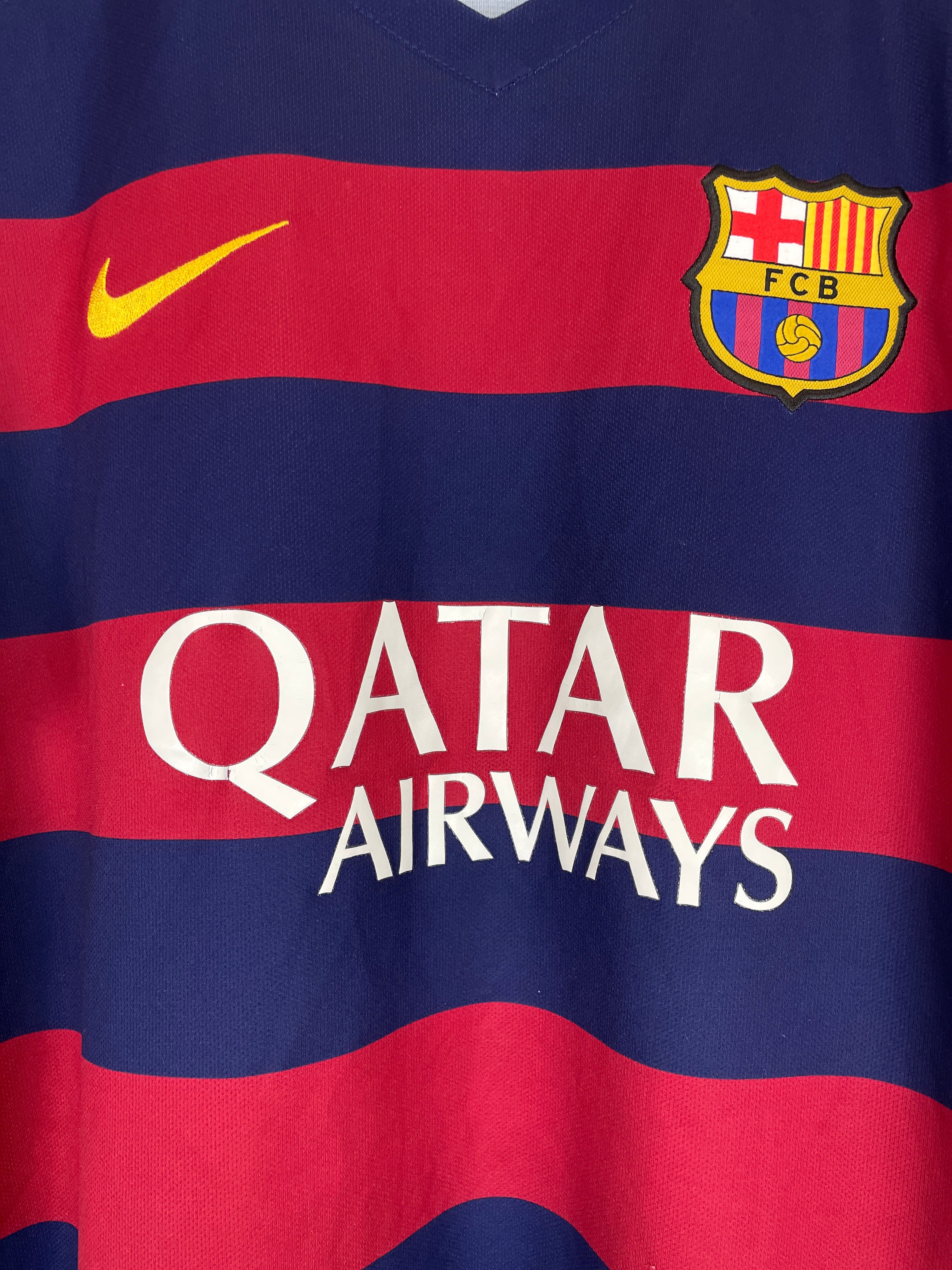 Shop 2015/16 BARCELONA MESSI #10 HOME SHIRT (L) NIKE, classic football shirts, vintage football shirts & retro soccer jerseys at Cult Kits