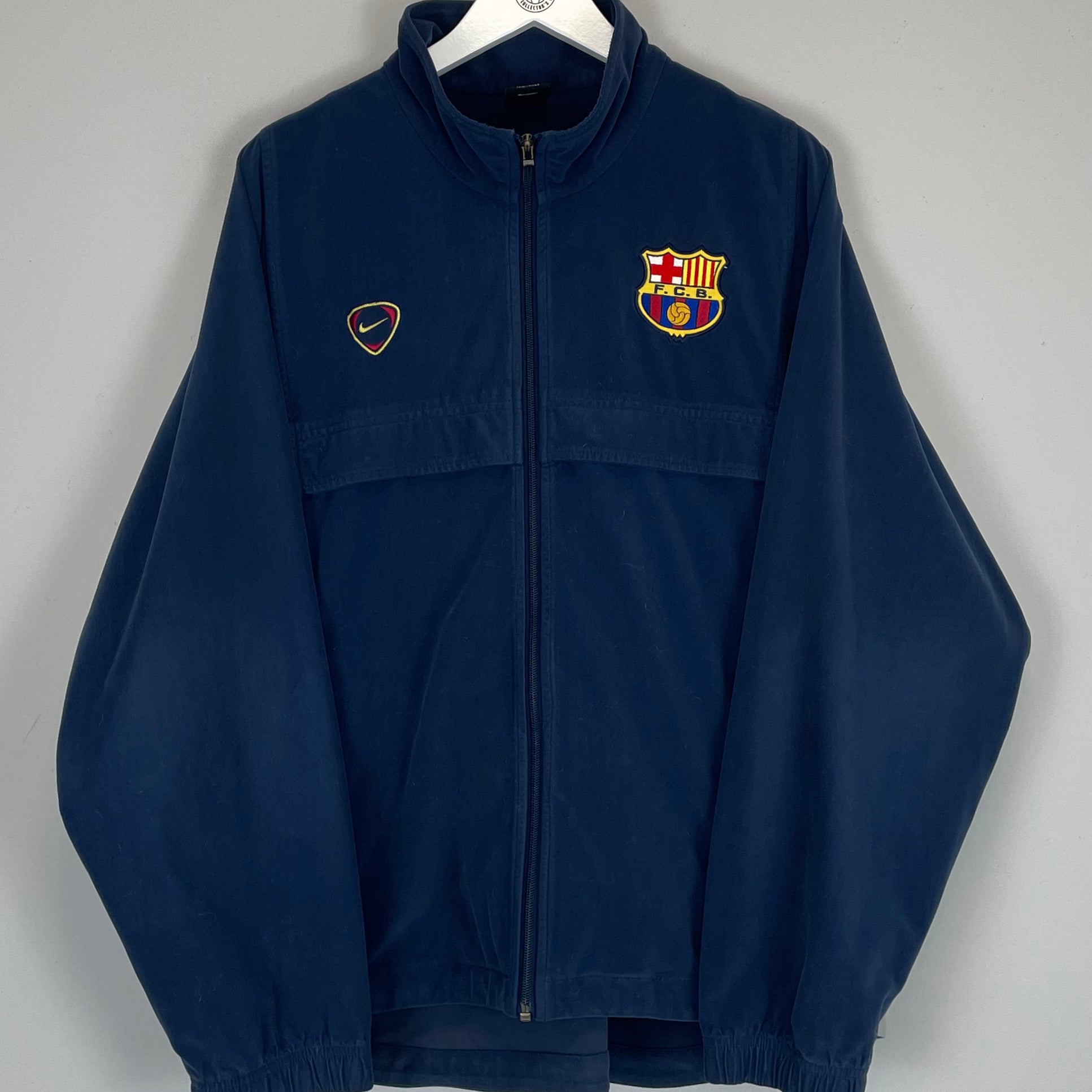 Shop 2000/01 BARCELONA TRACK JACKET (XL) NIKE, classic football shirts, vintage football shirts & retro soccer jerseys at Cult Kits