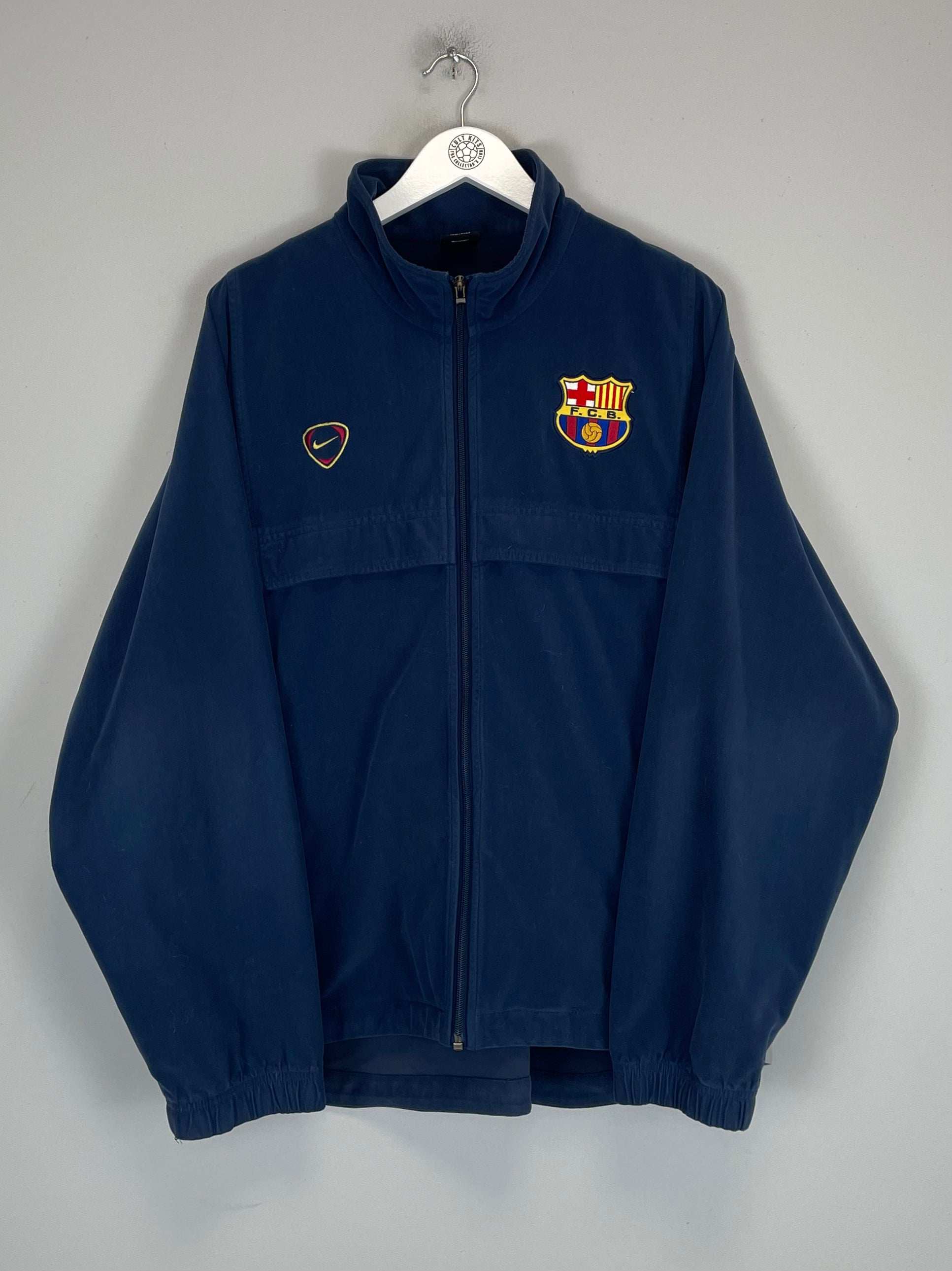 Shop 2000/01 BARCELONA TRACK JACKET (XL) NIKE, classic football shirts, vintage football shirts & retro soccer jerseys at Cult Kits