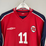 2003/04 NORWAY RIISE #11 HOME SHIRT (XL) UMBRO